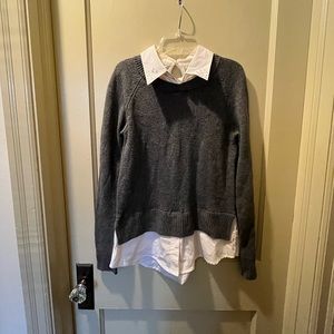 Princess Vera Wang Collared Sweater with Crystal Embellishments